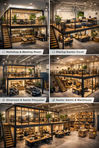 Mezzanine Ruang Kantor di Pondok Cina